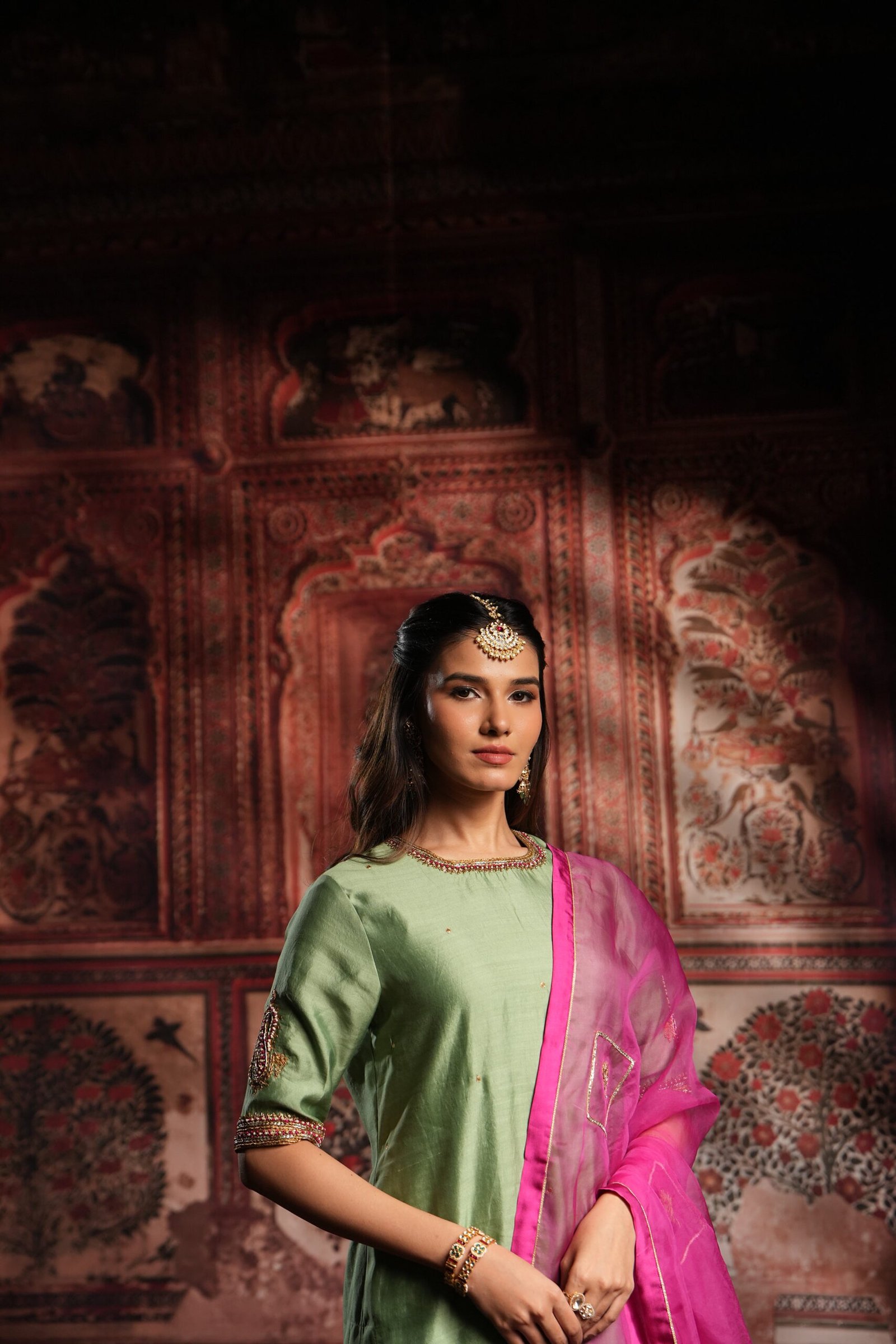 Banarasi Silk Sharara Set