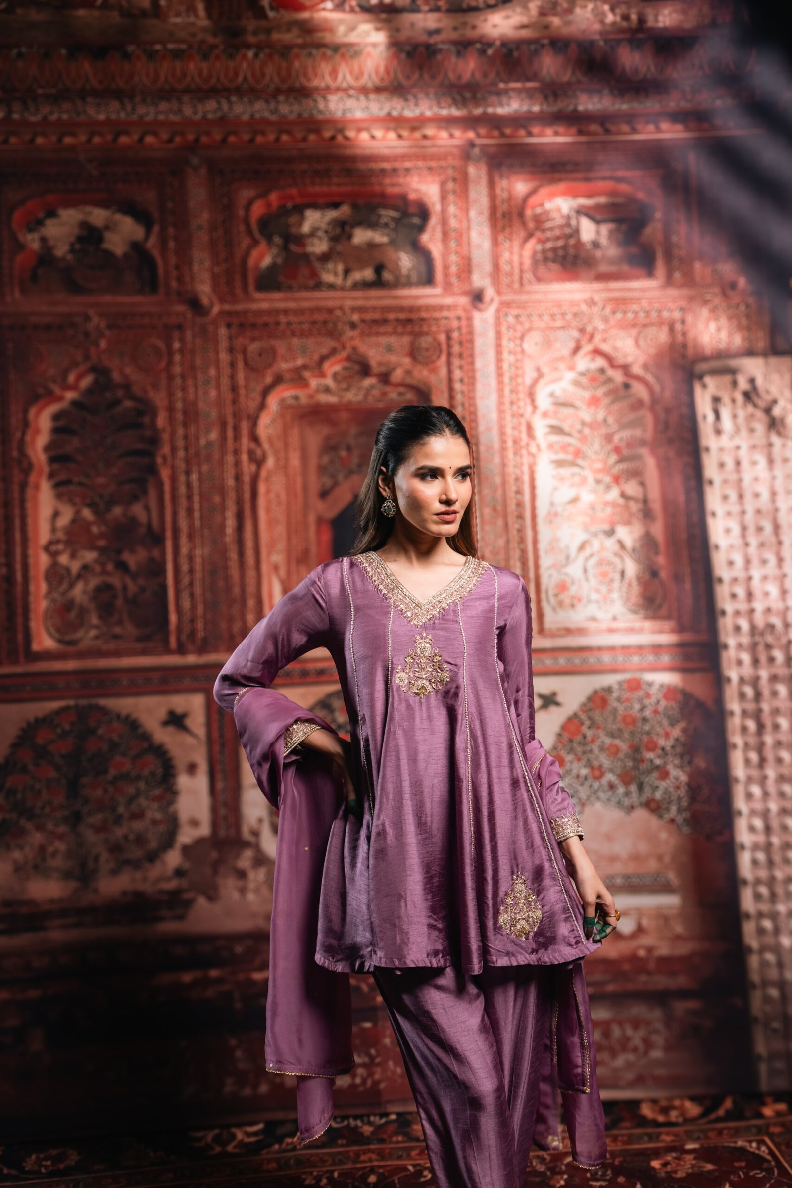 Lilac Punjabi Suit - Image 2