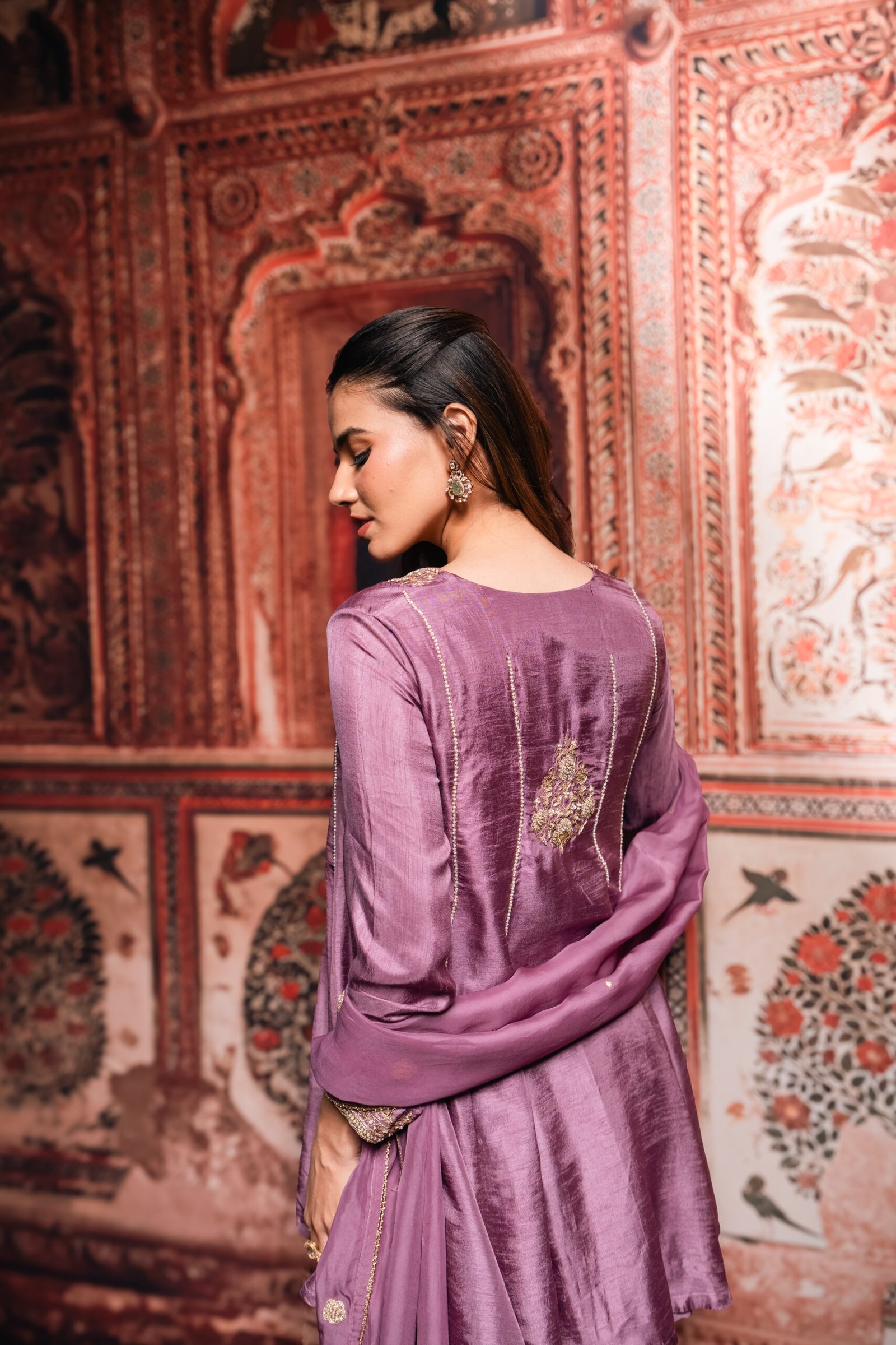 Lilac Punjabi Suit - Image 4