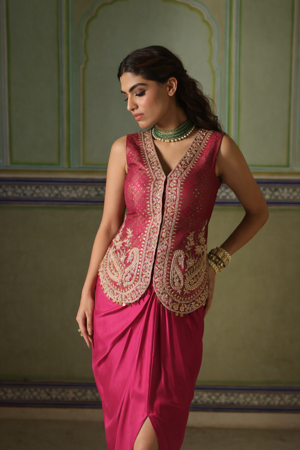Devyani Blouse Drape Skirt - Image 2