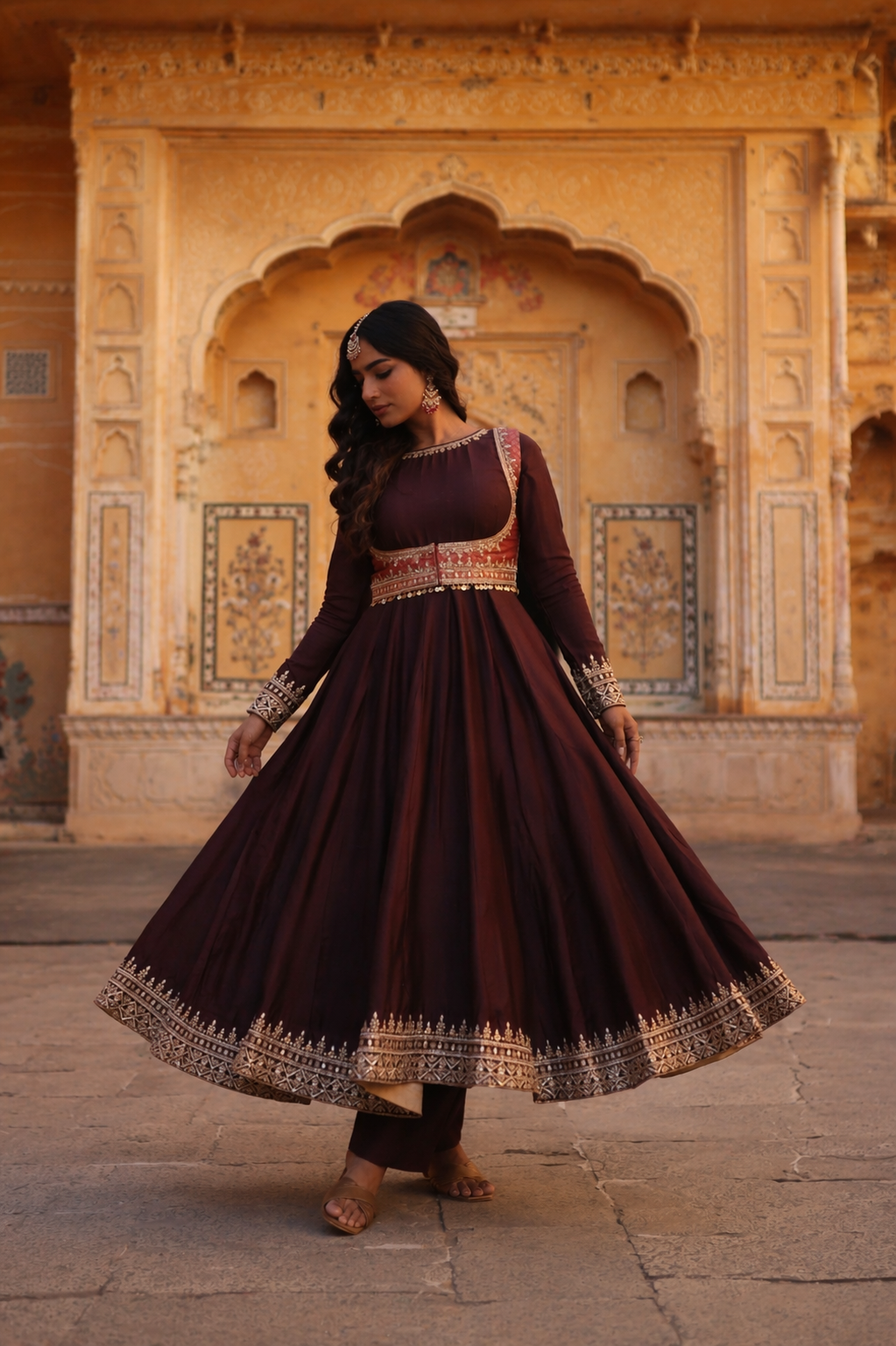 Kavya Anarkali With Waist