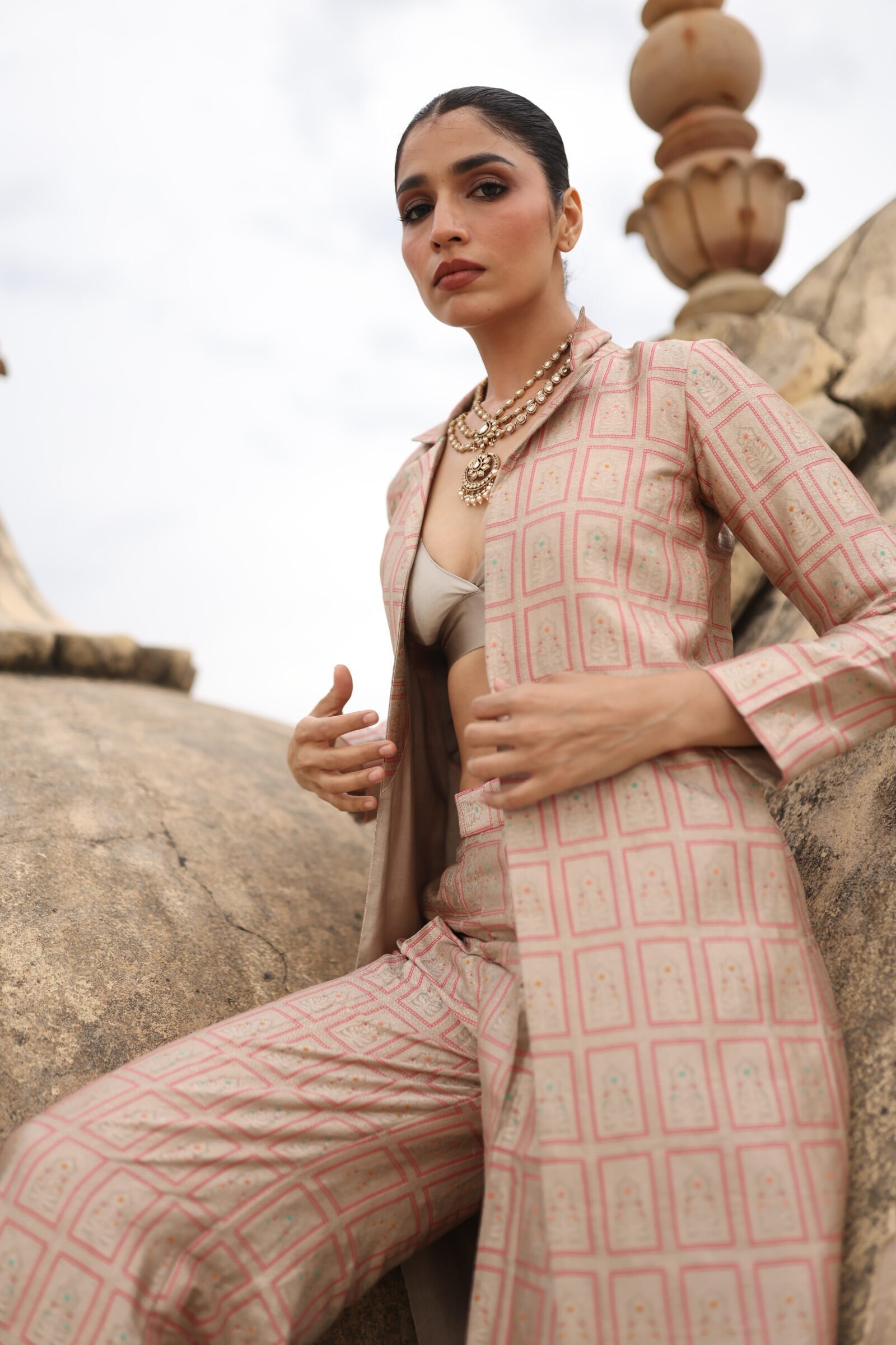 Ira Banarasi blazer set - Image 2